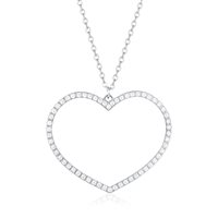 Collana Brand Donna Crystal love in Acciaio Cristallo 03NK040
